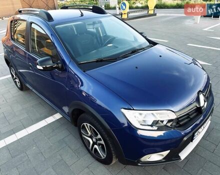 Синий Рено Сандеро, объемом двигателя 0.9 л и пробегом 59 тыс. км за 10450 $, фото 10 на Automoto.ua