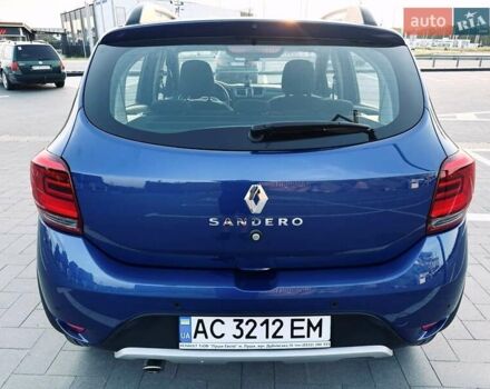 Синий Рено Сандеро, объемом двигателя 0.9 л и пробегом 59 тыс. км за 10450 $, фото 6 на Automoto.ua