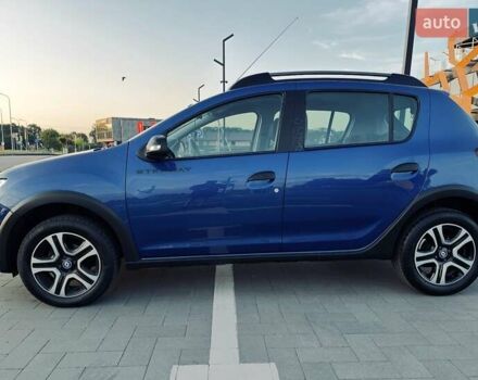 Синий Рено Сандеро, объемом двигателя 0.9 л и пробегом 59 тыс. км за 10450 $, фото 4 на Automoto.ua