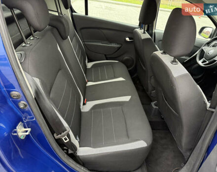 Синий Рено Сандеро, объемом двигателя 0.9 л и пробегом 17 тыс. км за 10350 $, фото 18 на Automoto.ua