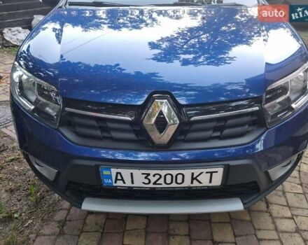 Синий Рено Сандеро, объемом двигателя 0.9 л и пробегом 42 тыс. км за 10800 $, фото 1 на Automoto.ua