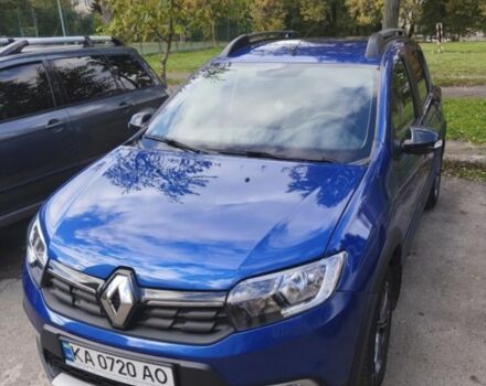 Синий Рено Сандеро, объемом двигателя 1.5 л и пробегом 42 тыс. км за 15000 $, фото 1 на Automoto.ua