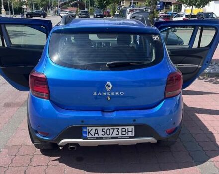 Синий Рено Сандеро, объемом двигателя 0.9 л и пробегом 104 тыс. км за 11111 $, фото 11 на Automoto.ua