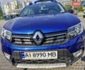 Синий Рено Сандеро, объемом двигателя 0.9 л и пробегом 53 тыс. км за 12000 $, фото 1 на Automoto.ua