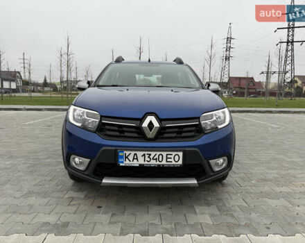 Синій Рено Сандеро, об'ємом двигуна 0.9 л та пробігом 17 тис. км за 9650 $, фото 1 на Automoto.ua