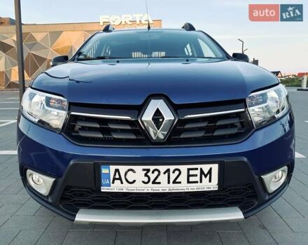 Синий Рено Сандеро, объемом двигателя 0.9 л и пробегом 59 тыс. км за 10450 $, фото 2 на Automoto.ua