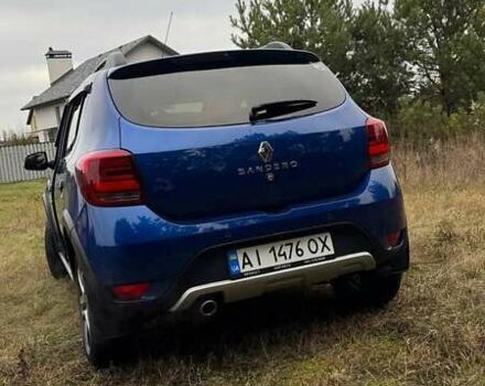 Синій Рено Сандеро, об'ємом двигуна 0.9 л та пробігом 61 тис. км за 12000 $, фото 2 на Automoto.ua