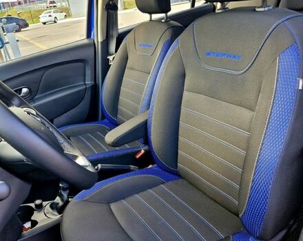 Синий Рено Сандеро, объемом двигателя 0.9 л и пробегом 58 тыс. км за 12000 $, фото 6 на Automoto.ua