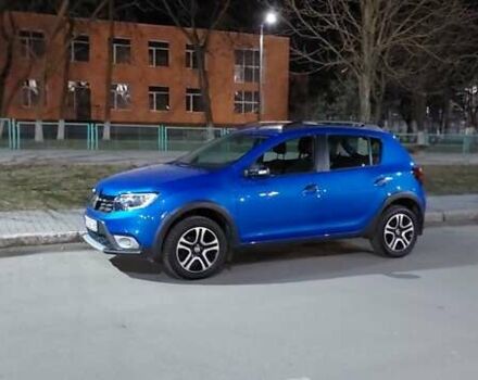 Синій Рено Сандеро, об'ємом двигуна 0.9 л та пробігом 28 тис. км за 12500 $, фото 1 на Automoto.ua