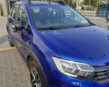Синий Рено Сандеро, объемом двигателя 0.9 л и пробегом 53 тыс. км за 12000 $, фото 9 на Automoto.ua