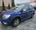 Синий Рено Сандеро, объемом двигателя 0.9 л и пробегом 17 тыс. км за 10300 $, фото 1 на Automoto.ua