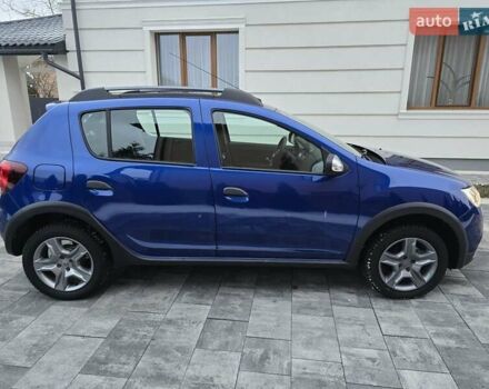 Синий Рено Сандеро, объемом двигателя 0.9 л и пробегом 17 тыс. км за 10300 $, фото 7 на Automoto.ua