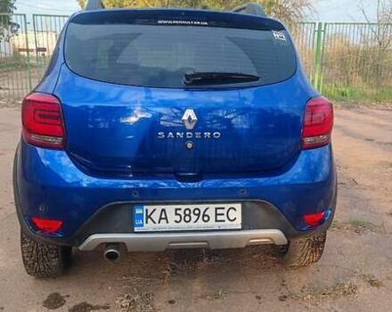 Синий Рено Сандеро, объемом двигателя 0.9 л и пробегом 59 тыс. км за 11500 $, фото 2 на Automoto.ua
