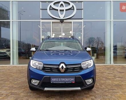 Синий Рено Сандеро, объемом двигателя 0.9 л и пробегом 48 тыс. км за 11282 $, фото 4 на Automoto.ua