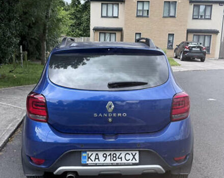 Синий Рено Сандеро, объемом двигателя 0.9 л и пробегом 62 тыс. км за 11800 $, фото 1 на Automoto.ua