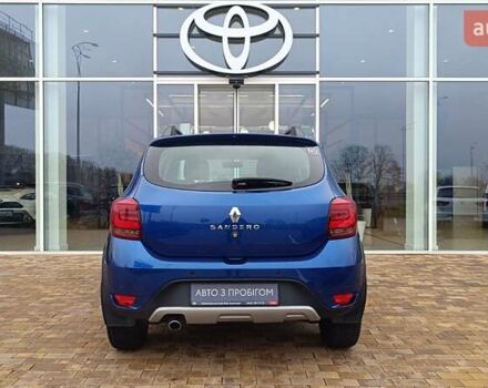 Синий Рено Сандеро, объемом двигателя 0.9 л и пробегом 48 тыс. км за 11282 $, фото 3 на Automoto.ua