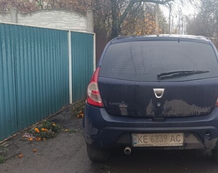Синий Рено Сандеро, объемом двигателя 1.1 л и пробегом 200 тыс. км за 3500 $, фото 2 на Automoto.ua