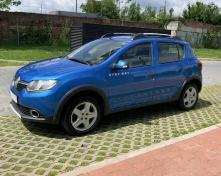 Синий Рено Сандеро, объемом двигателя 1.5 л и пробегом 170 тыс. км за 8000 $, фото 3 на Automoto.ua