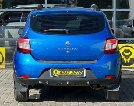 Синий Рено Сандеро, объемом двигателя 1.5 л и пробегом 188 тыс. км за 7900 $, фото 4 на Automoto.ua