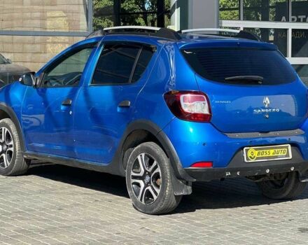 Синий Рено Сандеро, объемом двигателя 1.5 л и пробегом 188 тыс. км за 7900 $, фото 3 на Automoto.ua