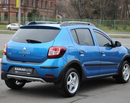 Синий Рено Сандеро, объемом двигателя 1.5 л и пробегом 92 тыс. км за 9800 $, фото 3 на Automoto.ua