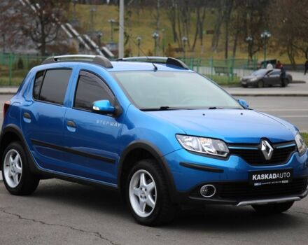 Синий Рено Сандеро, объемом двигателя 1.5 л и пробегом 92 тыс. км за 9800 $, фото 2 на Automoto.ua