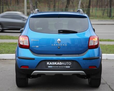 Синий Рено Сандеро, объемом двигателя 1.5 л и пробегом 92 тыс. км за 9800 $, фото 4 на Automoto.ua