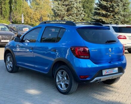 Рено Сандеро 2017 в Кривом Роге на Automoto.ua Синий Рено Сандеро, объемом двигателя 0.9 л и пробегом 81 тыс. км за 9500 $, фото 4 на Automoto.ua