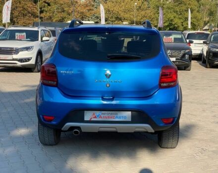 Рено Сандеро 2017 в Кривом Роге на Automoto.ua Синий Рено Сандеро, объемом двигателя 0.9 л и пробегом 81 тыс. км за 9500 $, фото 5 на Automoto.ua