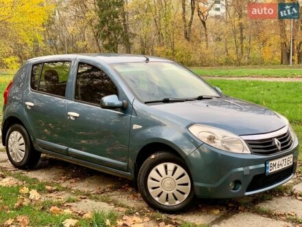 Синий Рено Сандеро, объемом двигателя 1.4 л и пробегом 180 тыс. км за 4799 $, фото 1 на Automoto.ua