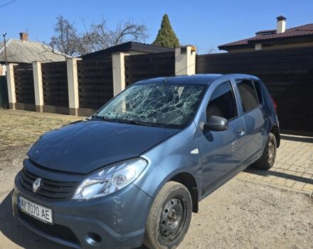 Синий Рено Сандеро, объемом двигателя 1.4 л и пробегом 150 тыс. км за 1750 $, фото 1 на Automoto.ua