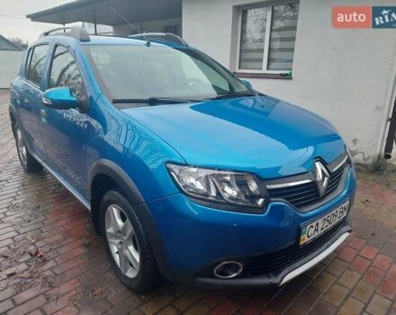 Синий Рено Сандеро, объемом двигателя 1.46 л и пробегом 117 тыс. км за 8600 $, фото 1 на Automoto.ua