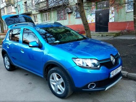 Синий Рено Сандеро, объемом двигателя 1.5 л и пробегом 280 тыс. км за 6900 $, фото 1 на Automoto.ua