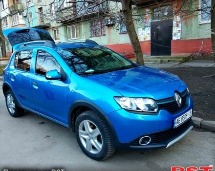 Синий Рено Сандеро, объемом двигателя 1.5 л и пробегом 280 тыс. км за 6900 $, фото 1 на Automoto.ua