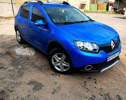Синий Рено Сандеро, объемом двигателя 1.5 л и пробегом 282 тыс. км за 5500 $, фото 1 на Automoto.ua