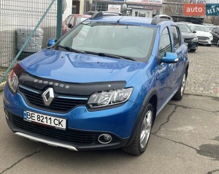Синий Рено Сандеро, объемом двигателя 1.46 л и пробегом 169 тыс. км за 7600 $, фото 1 на Automoto.ua
