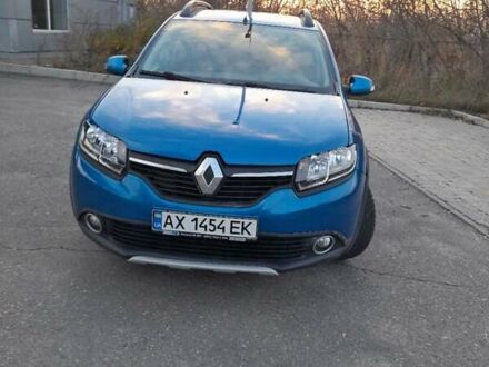 Синий Рено Сандеро, объемом двигателя 1.6 л и пробегом 156 тыс. км за 8500 $, фото 1 на Automoto.ua