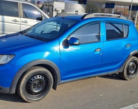 Синий Рено Сандеро, объемом двигателя 1.5 л и пробегом 210 тыс. км за 6500 $, фото 1 на Automoto.ua