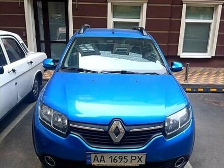 Рено Сандеро 2016 в Киеве на Automoto.ua Синий Рено Сандеро, объемом двигателя 0.9 л и пробегом 56 тыс. км за 9000 $, фото 1 на Automoto.ua