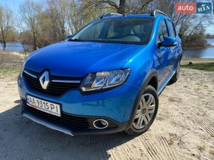 Синий Рено Сандеро, объемом двигателя 1.46 л и пробегом 79 тыс. км за 9300 $, фото 1 на Automoto.ua