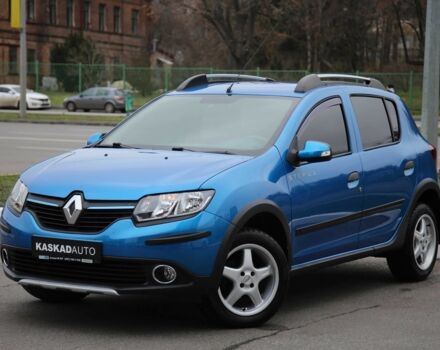 Синий Рено Сандеро, объемом двигателя 1.5 л и пробегом 92 тыс. км за 9800 $, фото 1 на Automoto.ua