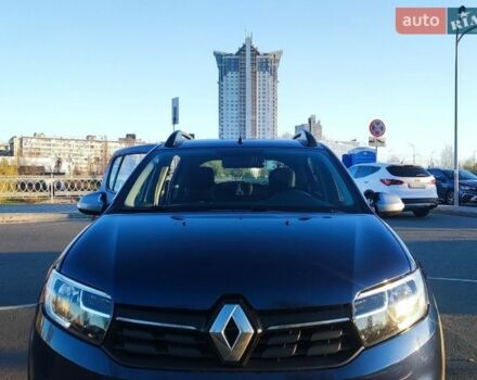Синий Рено Сандеро, объемом двигателя 1 л и пробегом 92 тыс. км за 9000 $, фото 1 на Automoto.ua