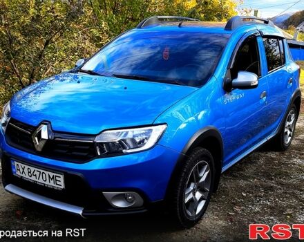 Синий Рено Сандеро, объемом двигателя 1.5 л и пробегом 214 тыс. км за 8000 $, фото 1 на Automoto.ua