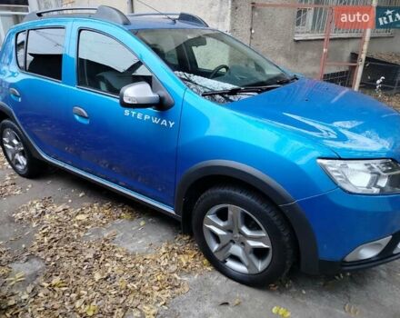 Синий Рено Сандеро, объемом двигателя 0.9 л и пробегом 100 тыс. км за 8700 $, фото 1 на Automoto.ua