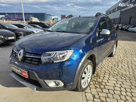 Рено Сандеро 2018 в Львове на Automoto.ua Синий Рено Сандеро, объемом двигателя 1.5 л и пробегом 173 тыс. км за 11990 $, фото 1 на Automoto.ua