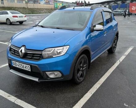 Синий Рено Сандеро, объемом двигателя 1.46 л и пробегом 94 тыс. км за 10800 $, фото 1 на Automoto.ua