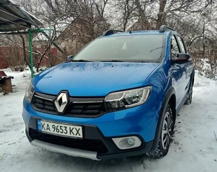 Синий Рено Сандеро, объемом двигателя 0.9 л и пробегом 25 тыс. км за 11500 $, фото 1 на Automoto.ua