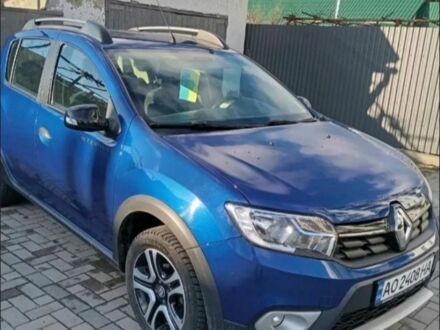 Рено Сандеро 2020 в Тячеве на Automoto.ua Синий Рено Сандеро, объемом двигателя 0.9 л и пробегом 53 тыс. км за 11000 $, фото 1 на Automoto.ua