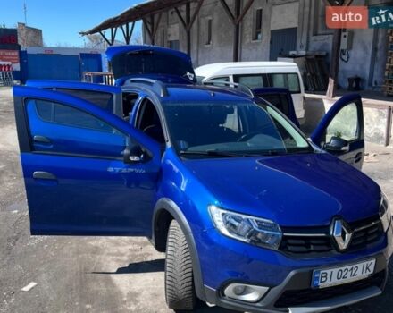 Синий Рено Сандеро, объемом двигателя 0.9 л и пробегом 40 тыс. км за 11200 $, фото 1 на Automoto.ua