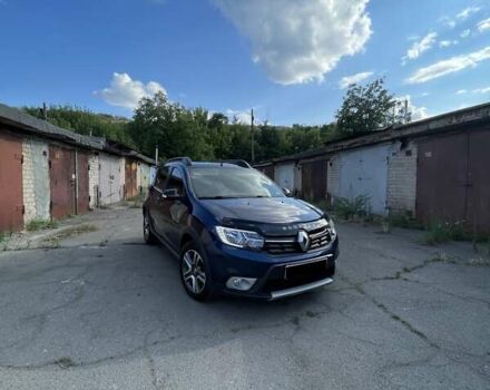 Синий Рено Сандеро, объемом двигателя 0.9 л и пробегом 62 тыс. км за 10500 $, фото 1 на Automoto.ua